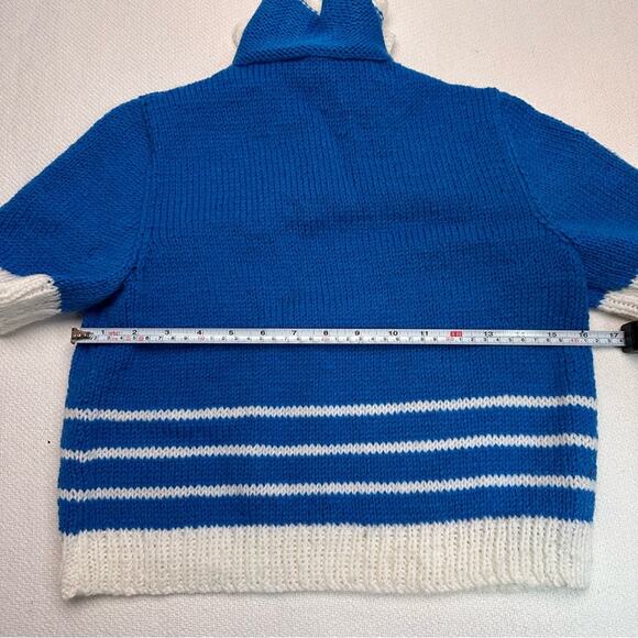 Vintage handmade cropped chunky knit sweater - Picture 4 of 8